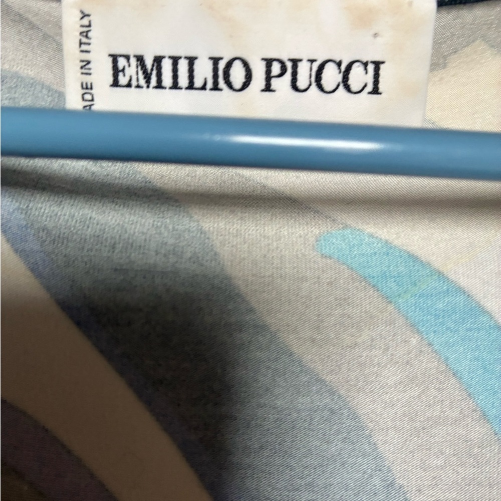 Emilio Pucci Blue and Gray Patterned Garment - Picture 2 of 3